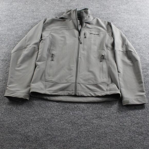 Patagonia Jacket Mens Small Simple Guide Gray Softshell Full Zip Outdoors Hiking - Picture 1 of 10